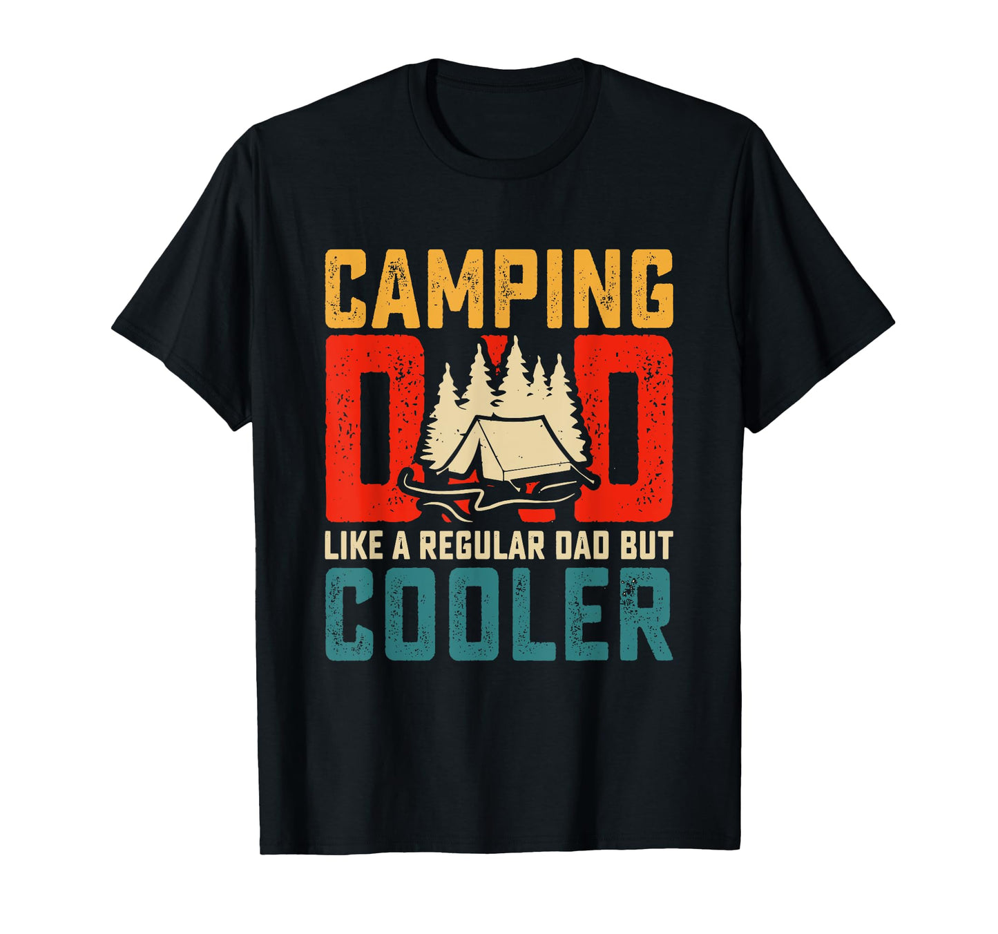 Camping Dad Fathers Day T-Shirt - Minimalist Print Men Women - T-Shirt, Sweatshirt, Hoodie