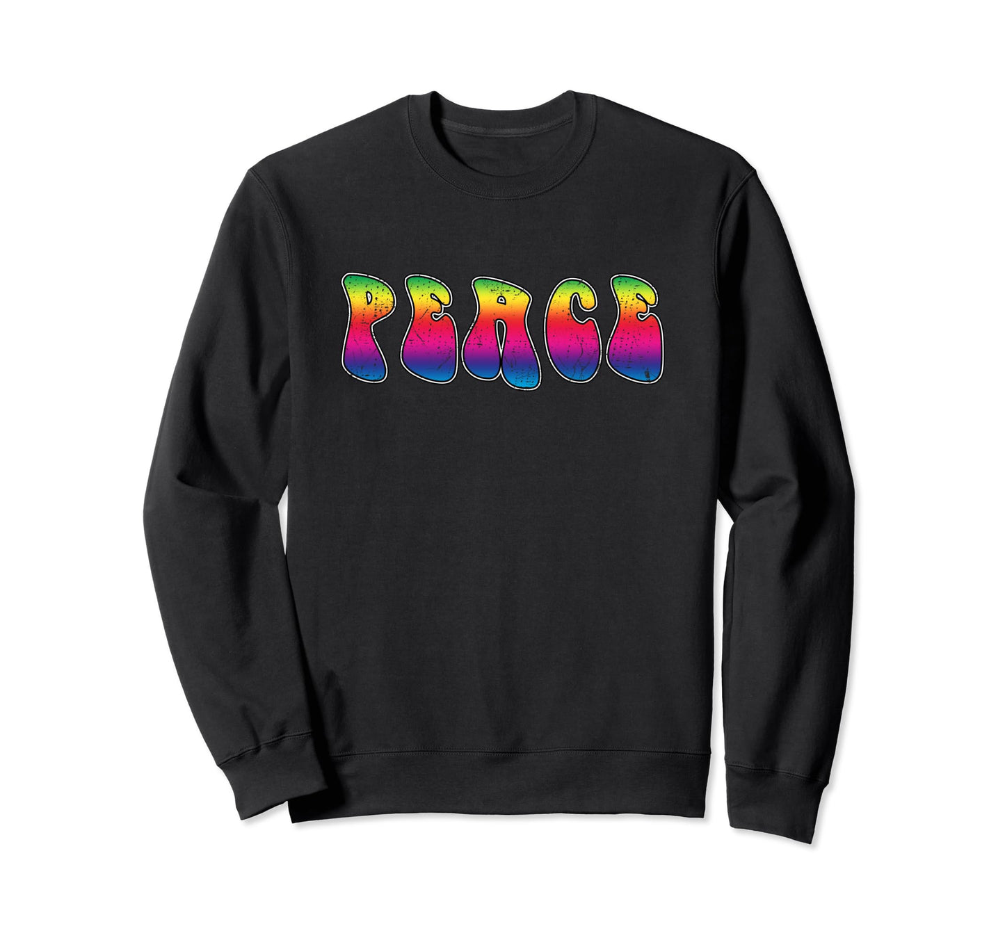 Peace Pop Culture Fun 60S 70S Hippie Sweatshirt - Custom Art Print Unisex - T-Shirt, Sweatshirt, Hoodie