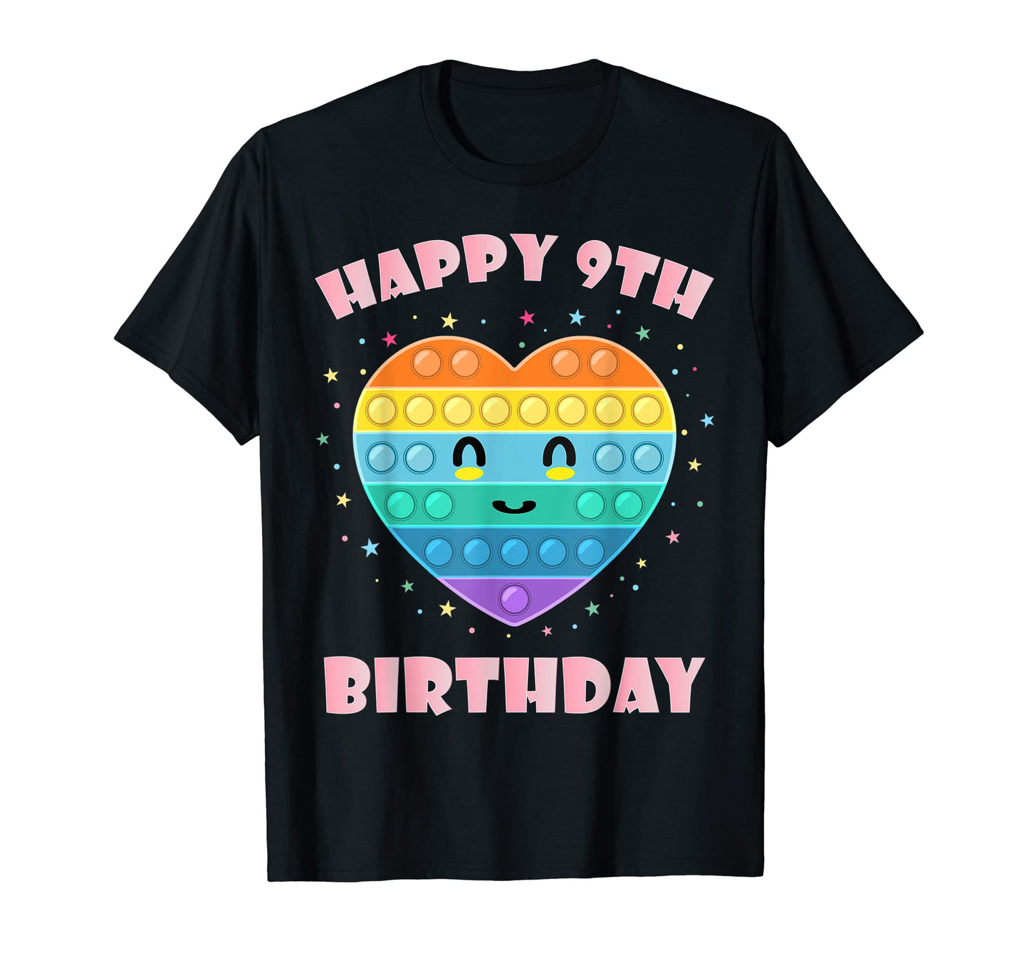 Pop It 9Th Birthday Decorations T-Shirt - Fun Novelty Design Unisex - T-Shirt, Sweatshirt, Hoodie