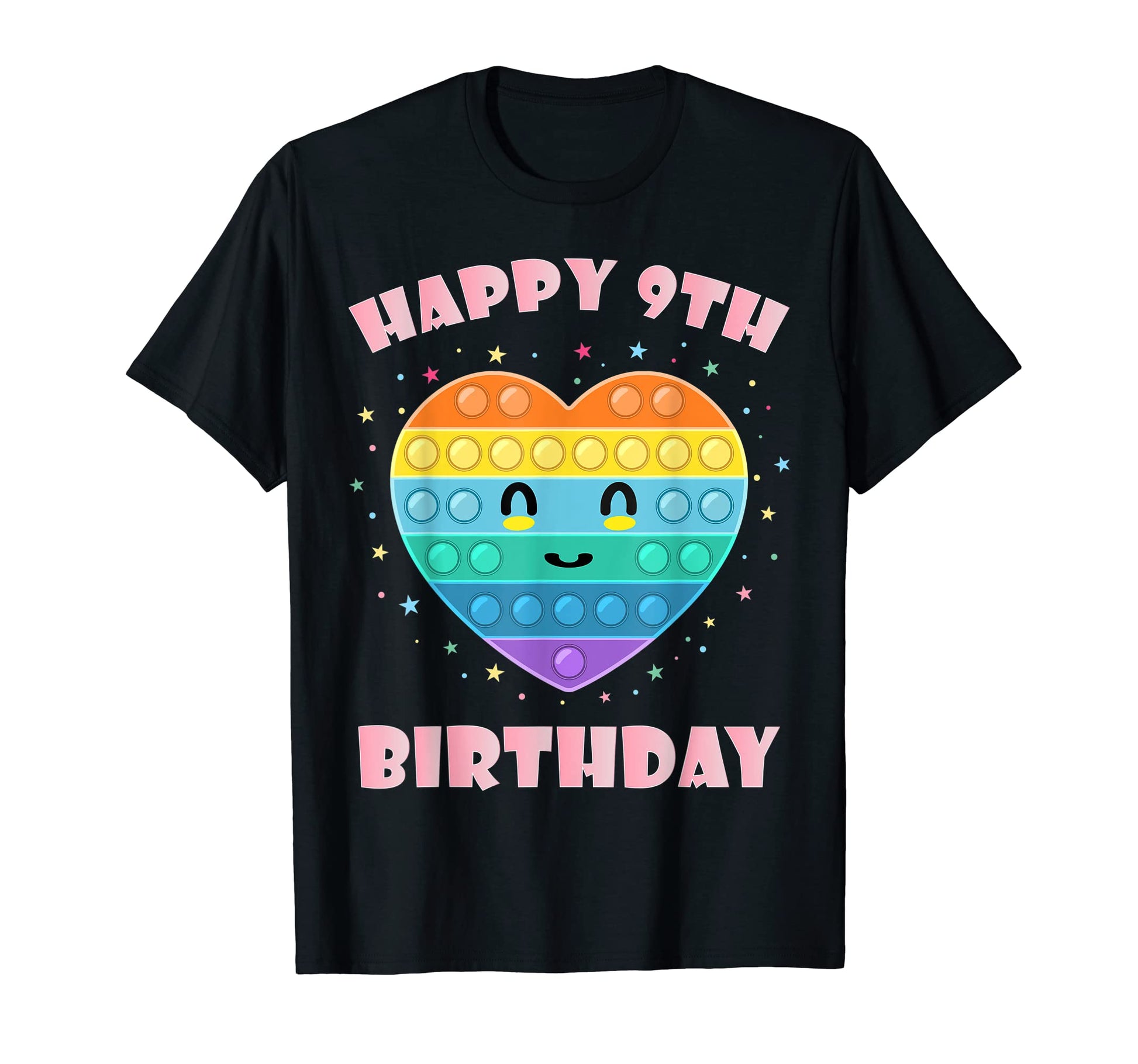 Pop It 9Th Birthday Decorations T-Shirt - Fun Novelty Design Unisex - T-Shirt, Sweatshirt, Hoodie