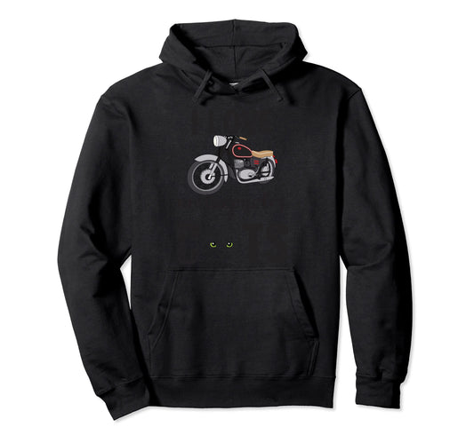 Biker Shirts Cats Motorcycles Tees Dad Hoodie - Novelty Apparel Unisex - T-Shirt, Sweatshirt, Hoodie
