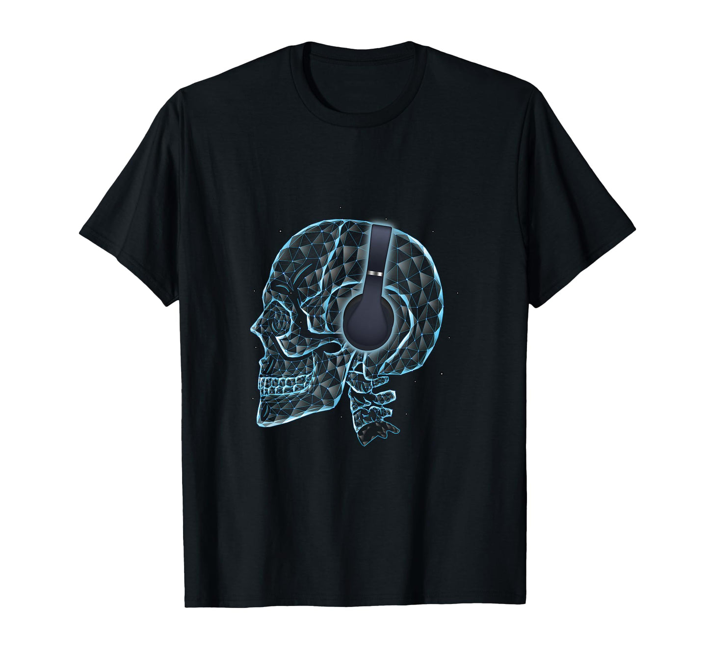 Skull Dj Headphones Deejay Music Party T-Shirt - Trendy Graphic Unisex - T-Shirt, Sweatshirt, Hoodie
