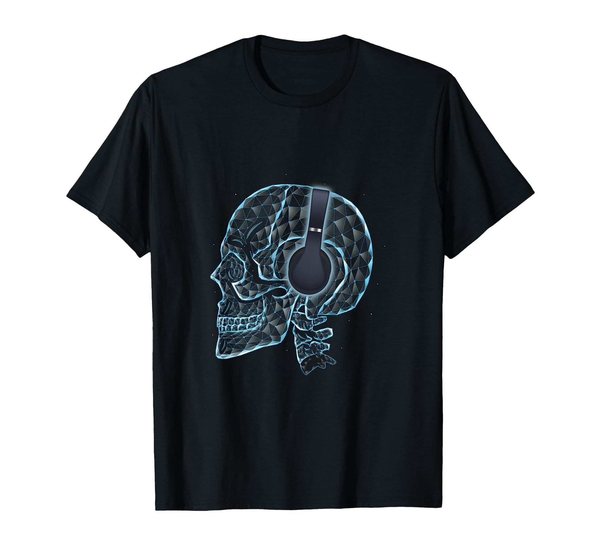 Skull Dj Headphones Deejay Music Party T-Shirt - Trendy Graphic Unisex - T-Shirt, Sweatshirt, Hoodie