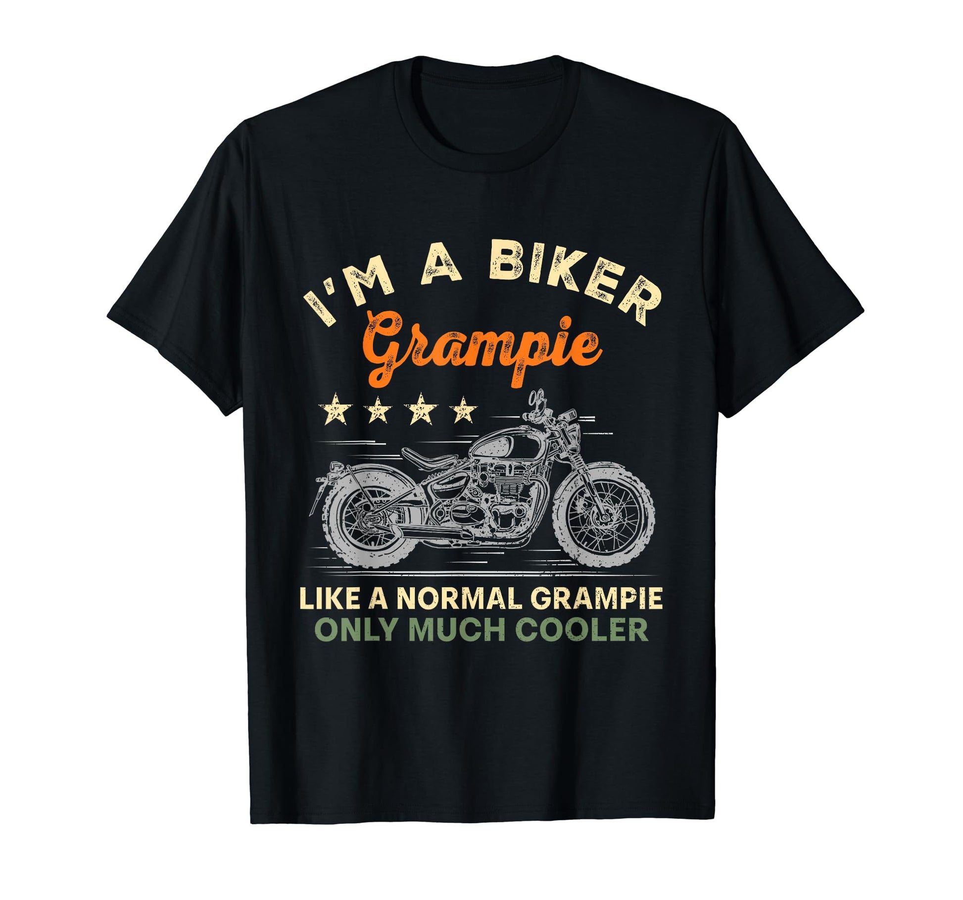 Im Biker Grampie Motorcycle Rider T-Shirt - Minimalist Print for Adults - T-Shirt, Sweatshirt, Hoodie