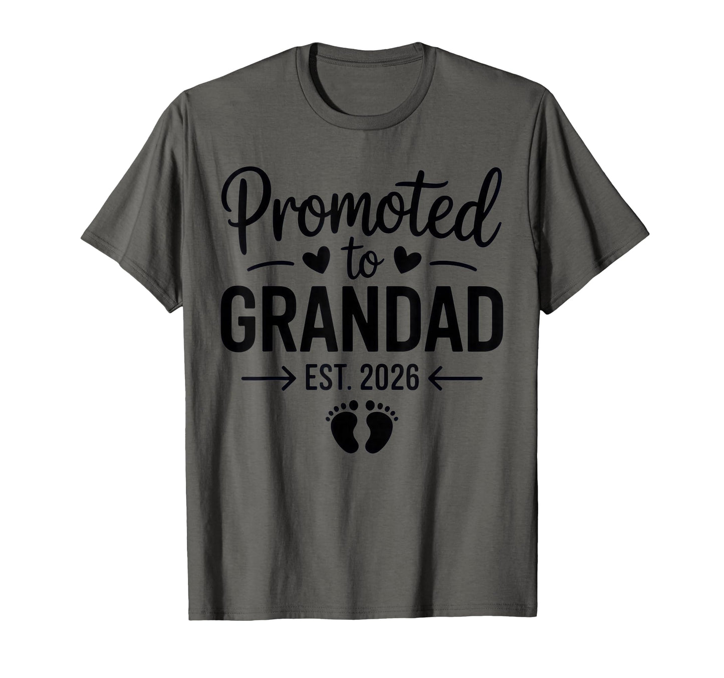 Promoted To Grandad Est 2026 New Grandpa T-Shirt - Minimalist Print Unisex - T-Shirt, Sweatshirt, Hoodie
