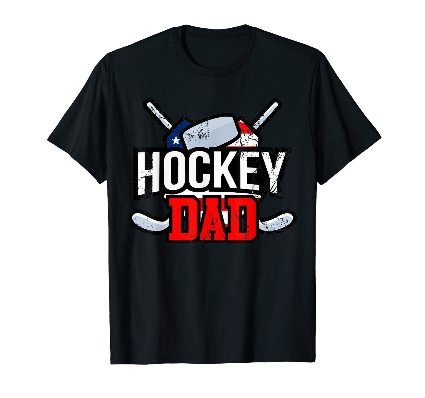 Hockey Dad Fathers Day Gift Hockey T-Shirt - Aesthetic Graphic Men Women - T-Shirt, Sweatshirt, Hoodie