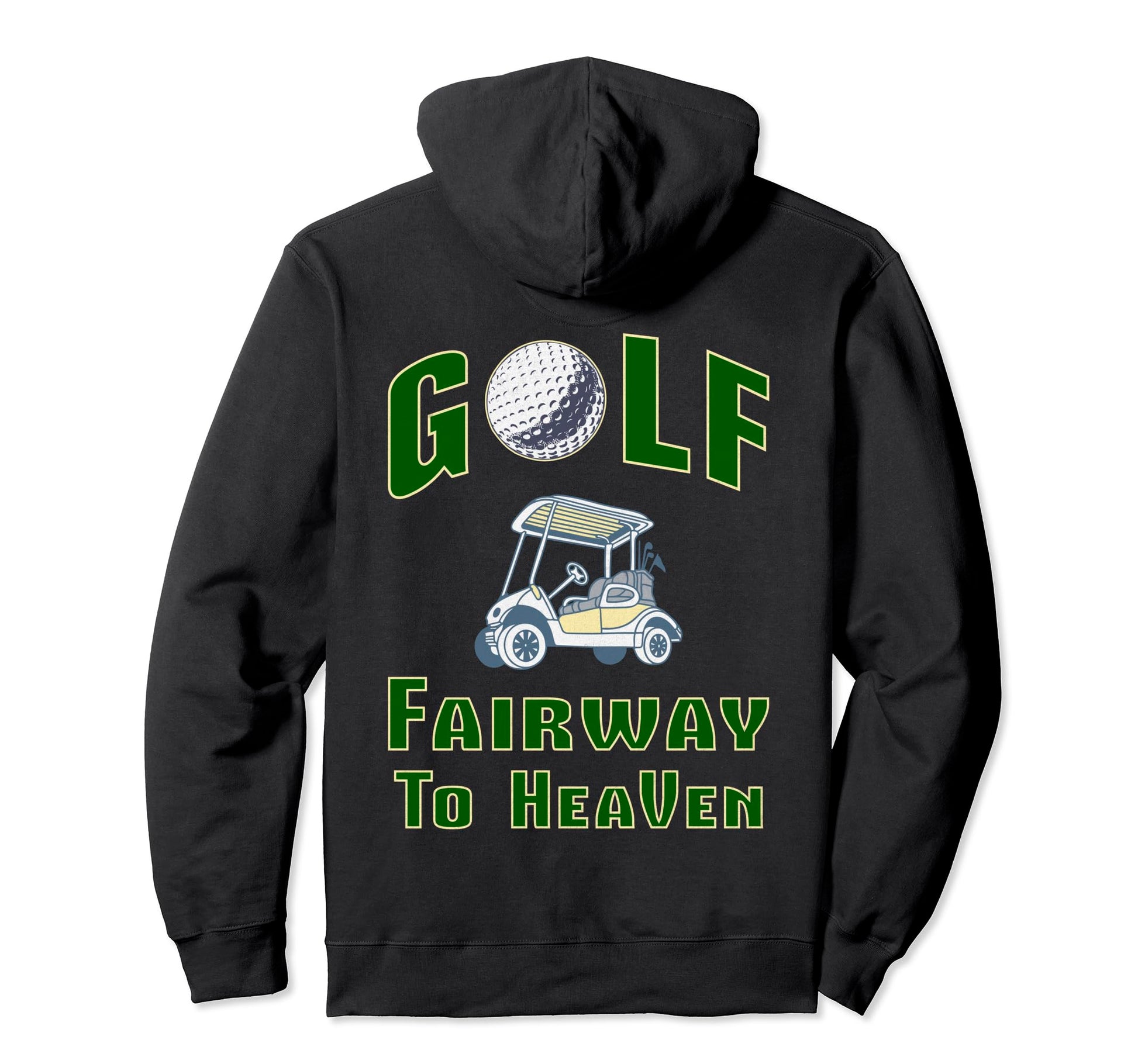 Dad Golfer Fairway Golfing Driving Hoodie - Novelty Apparel for Adults - T-Shirt, Sweatshirt, Hoodie