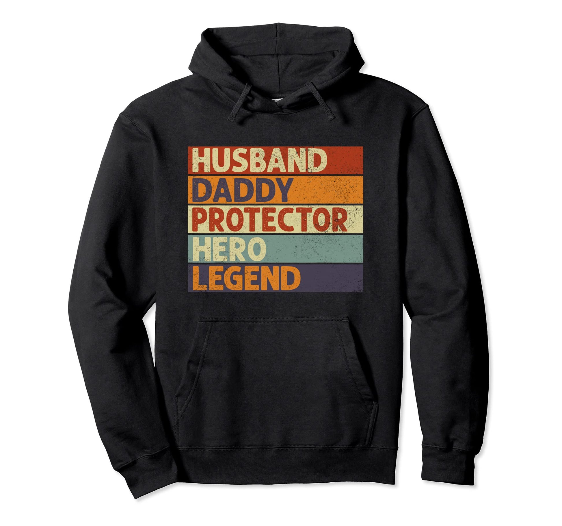 Husband Daddy Protector Hero Dad Gifts Hoodie - Aesthetic Graphic Unisex - T-Shirt, Sweatshirt, Hoodie