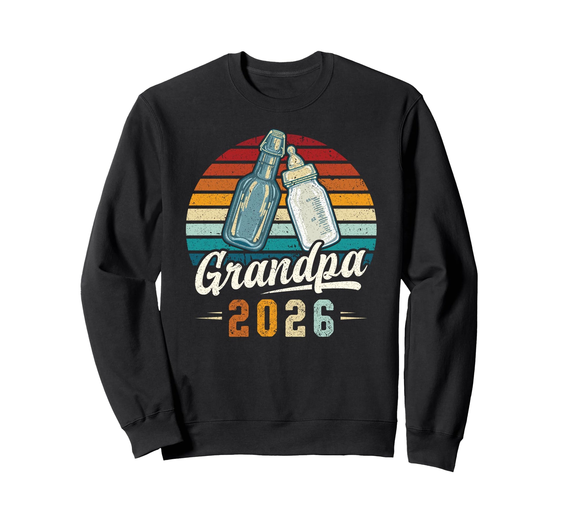 Grandpa 2026 First Time Grandfather New Sweatshirt - Graphic Print Unisex - T-Shirt, Sweatshirt, Hoodie