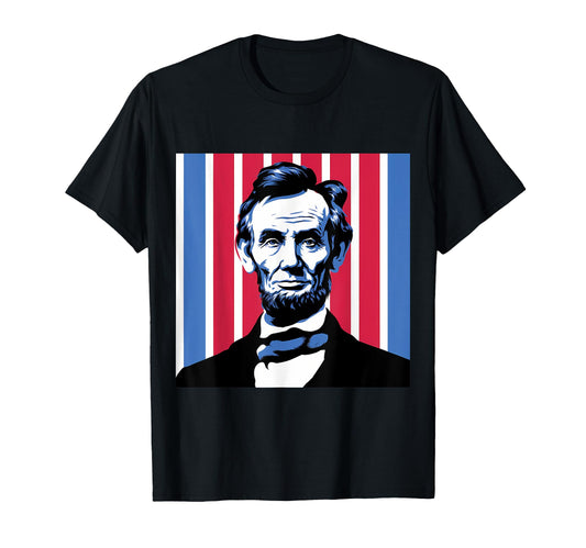 Abraham Lincoln Pop Art Aesthetic T-Shirt - Minimalist Print Unisex - T-Shirt, Sweatshirt, Hoodie
