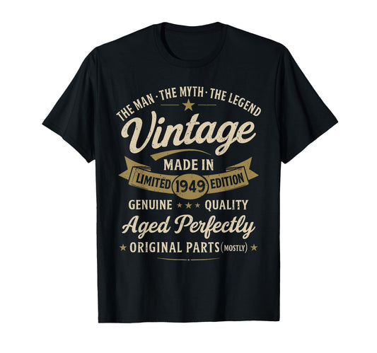 77Th Birthday Gift 1949 Funny 77 Years T-Shirt - Trendy Graphic for Adults - T-Shirt, Sweatshirt, Hoodie