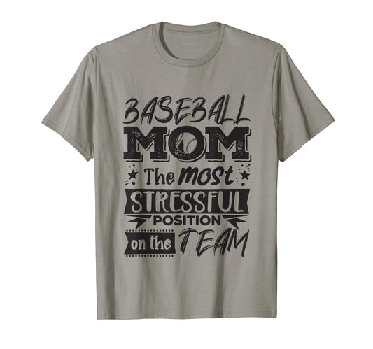 Baseball Mom Baseball Lover T-Shirt - Casual Everyday Wear Unisex - T-Shirt, Sweatshirt, Hoodie