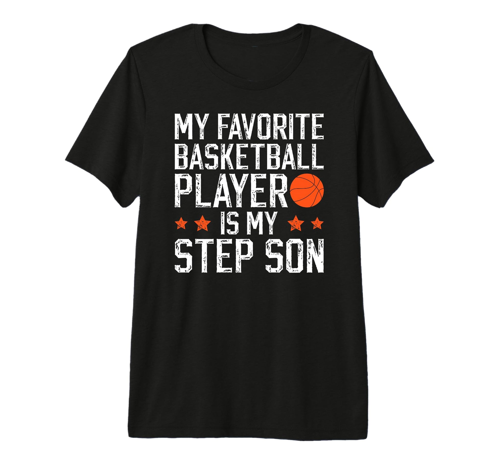 Mens Proud Basketball Step Dad T-Shirt - Fun Novelty Design Unisex - T-Shirt, Sweatshirt, Hoodie