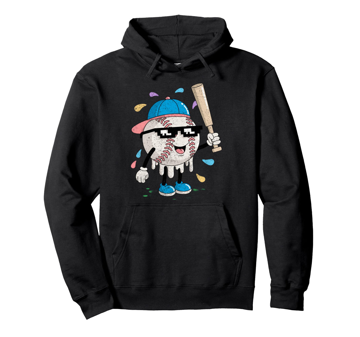 Baseball Drip Gamer Gifts T-Shirt - Fun Novelty Design for Adults - T-Shirt, Sweatshirt, Hoodie