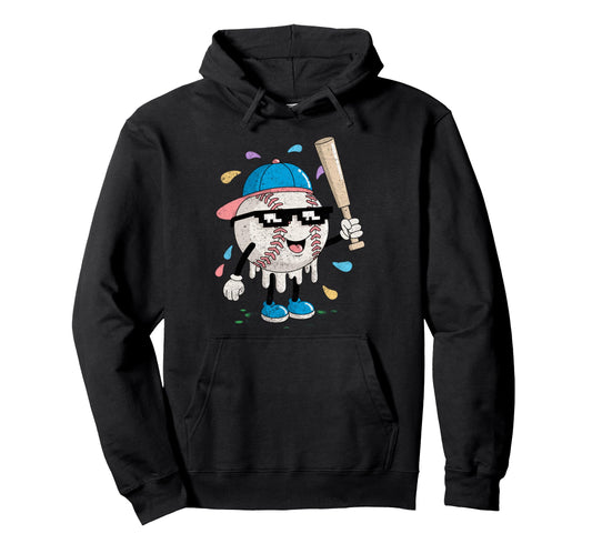 Baseball Drip Gamer Gifts T-Shirt - Fun Novelty Design for Adults - T-Shirt, Sweatshirt, Hoodie