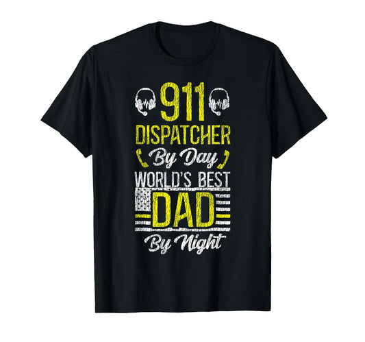 911 Dispatcher Thin Gold Yellow Line T-Shirt - Trendy Graphic Men Women - T-Shirt, Sweatshirt, Hoodie