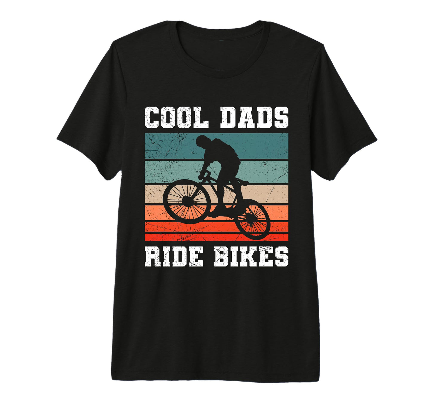 Mens Father Dads Ride Bikes Biking T-Shirt - Minimalist Print for Adults - T-Shirt, Sweatshirt, Hoodie