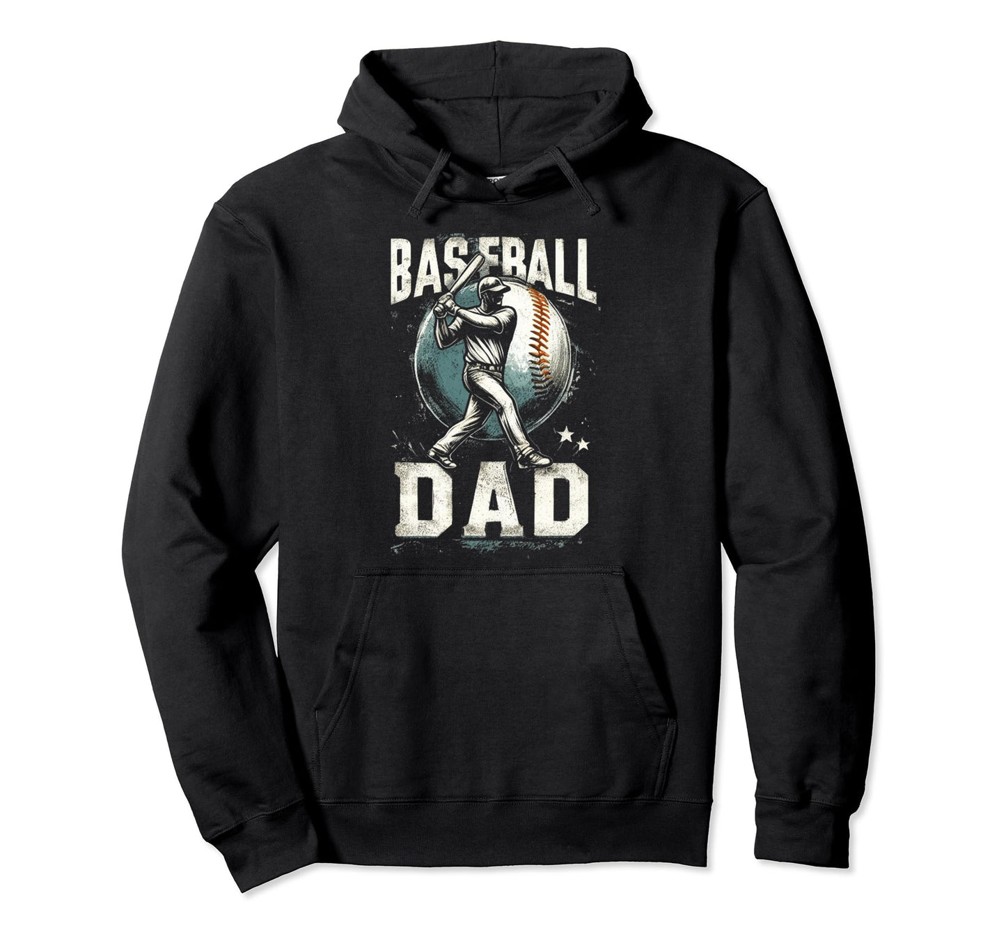 Baseball Dad Fathers Day Hoodie - Aesthetic Graphic Men Women - T-Shirt, Sweatshirt, Hoodie