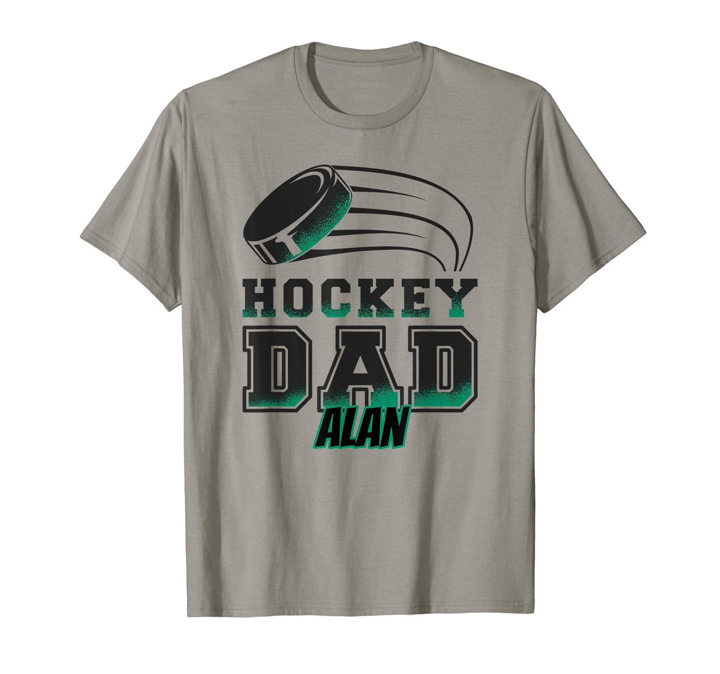 Alan Hockey Dad Puck Mens T-Shirt - Novelty Apparel Men Women - T-Shirt, Sweatshirt, Hoodie