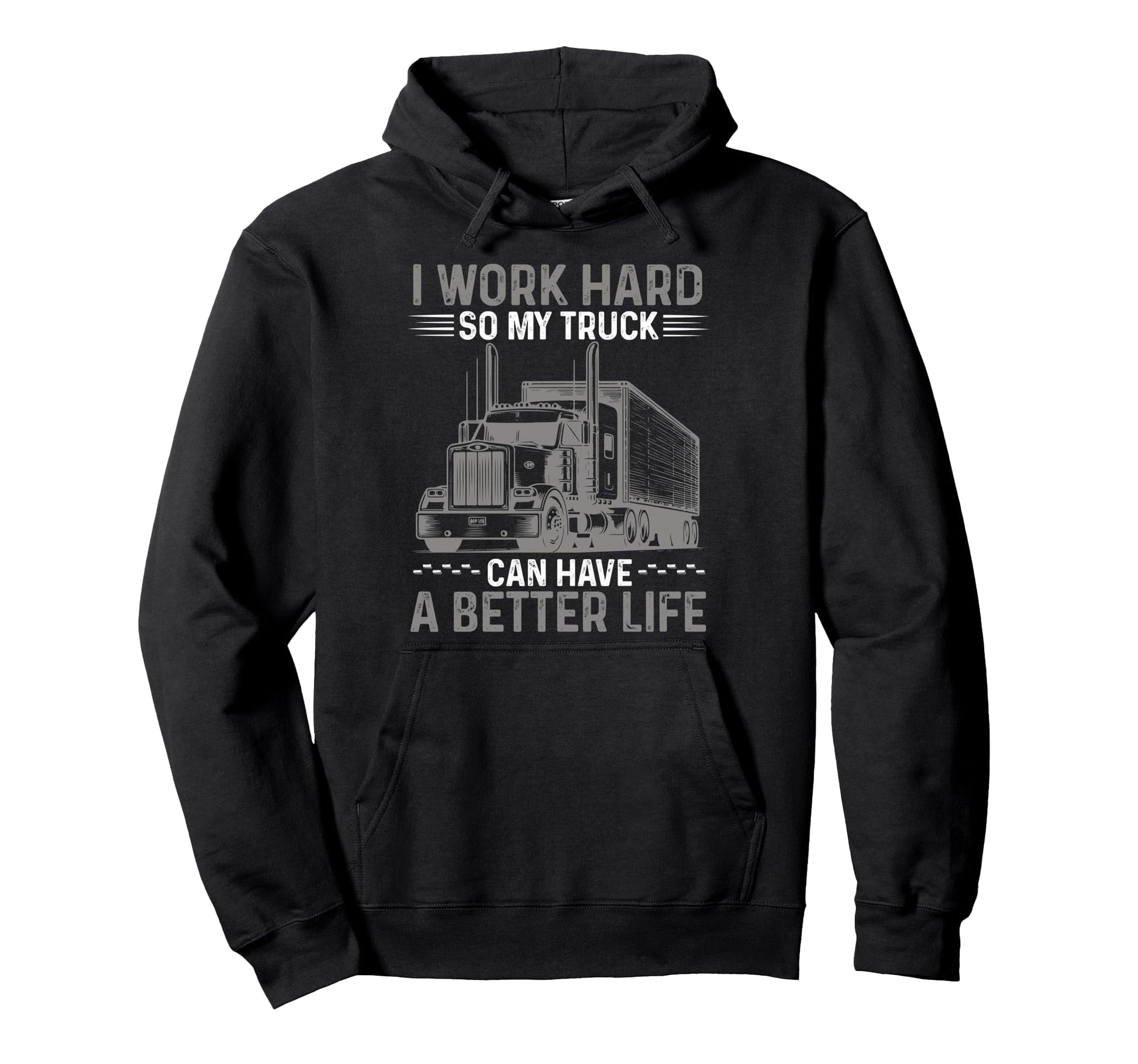 Funny Truck Driver Joke Trucker Dad Hoodie - Novelty Apparel for Adults - T-Shirt, Sweatshirt, Hoodie