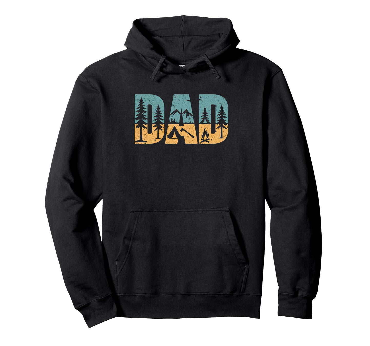 Camping Dad Bushcraft Outdoor Hiking Hoodie - Unique Graphic for Adults - T-Shirt, Sweatshirt, Hoodie