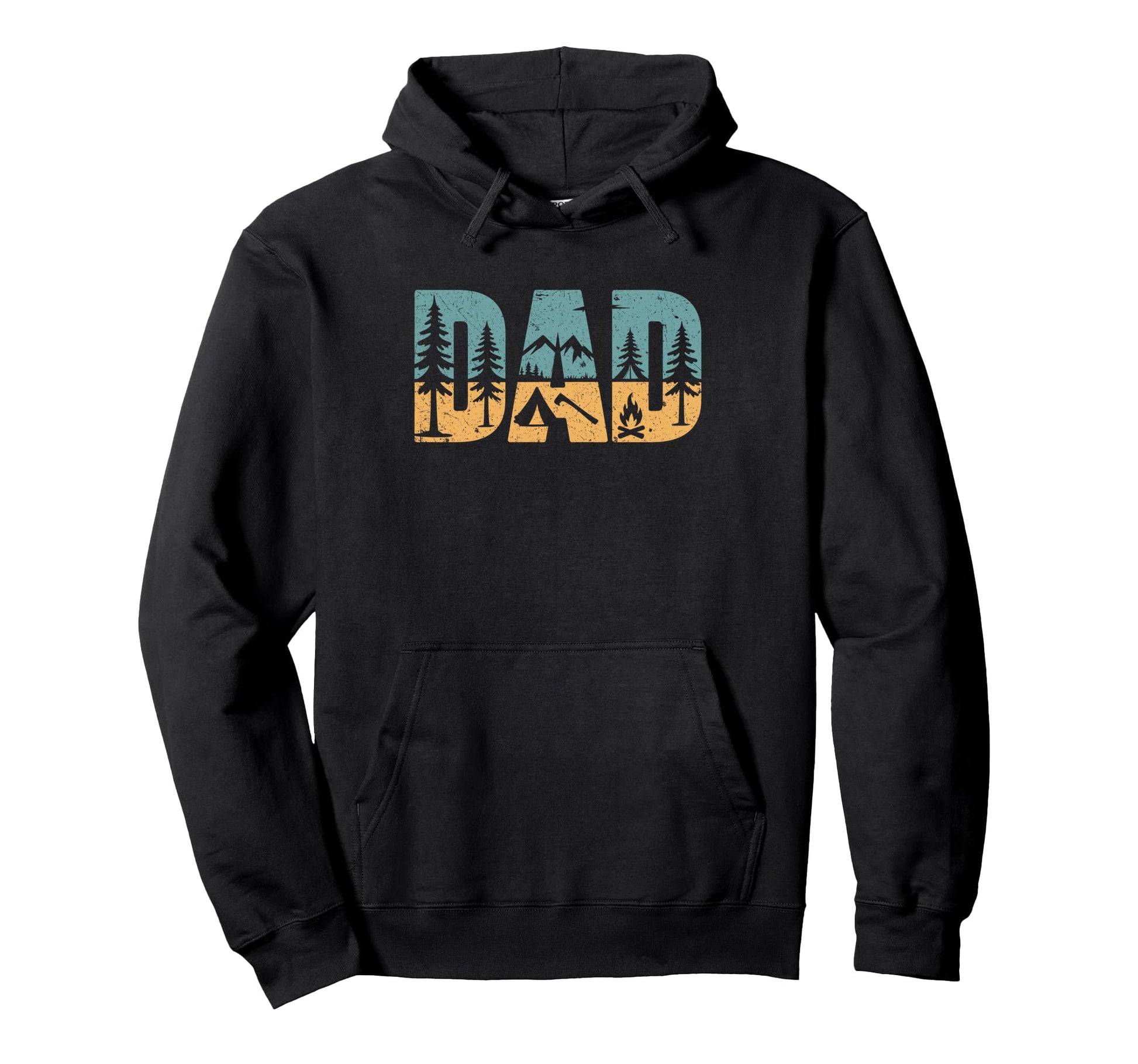 Camping Dad Bushcraft Outdoor Hiking Hoodie - Unique Graphic for Adults - T-Shirt, Sweatshirt, Hoodie