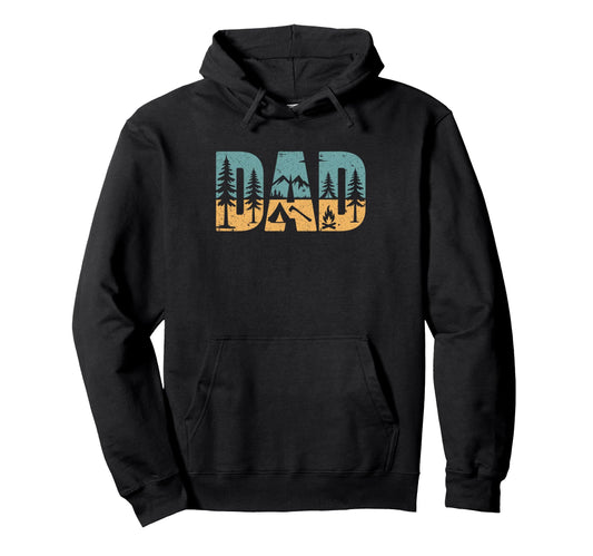 Camping Dad Bushcraft Outdoor Hiking Hoodie - Unique Graphic for Adults - T-Shirt, Sweatshirt, Hoodie