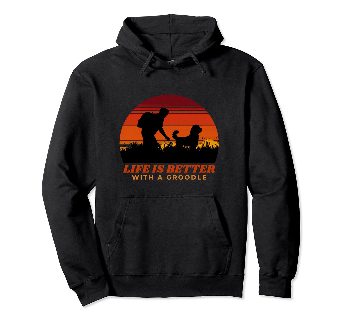 Life Is Better Groodle Distressed Hoodie - Streetwear Style Men Women - T-Shirt, Sweatshirt, Hoodie