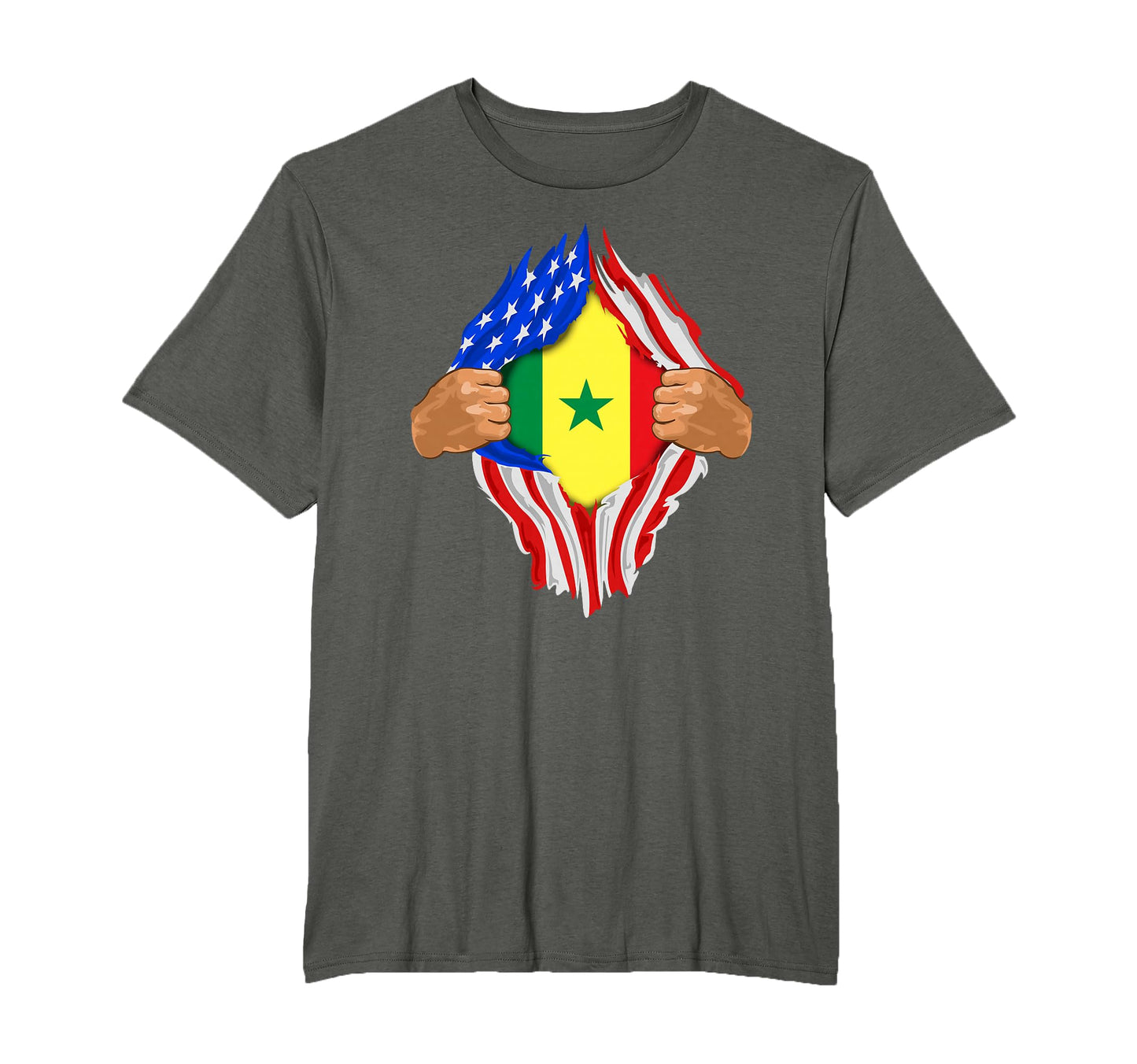 Senegalese Blood Inside Me Senegal Flag T-Shirt - Unique Graphic Unisex - T-Shirt, Sweatshirt, Hoodie