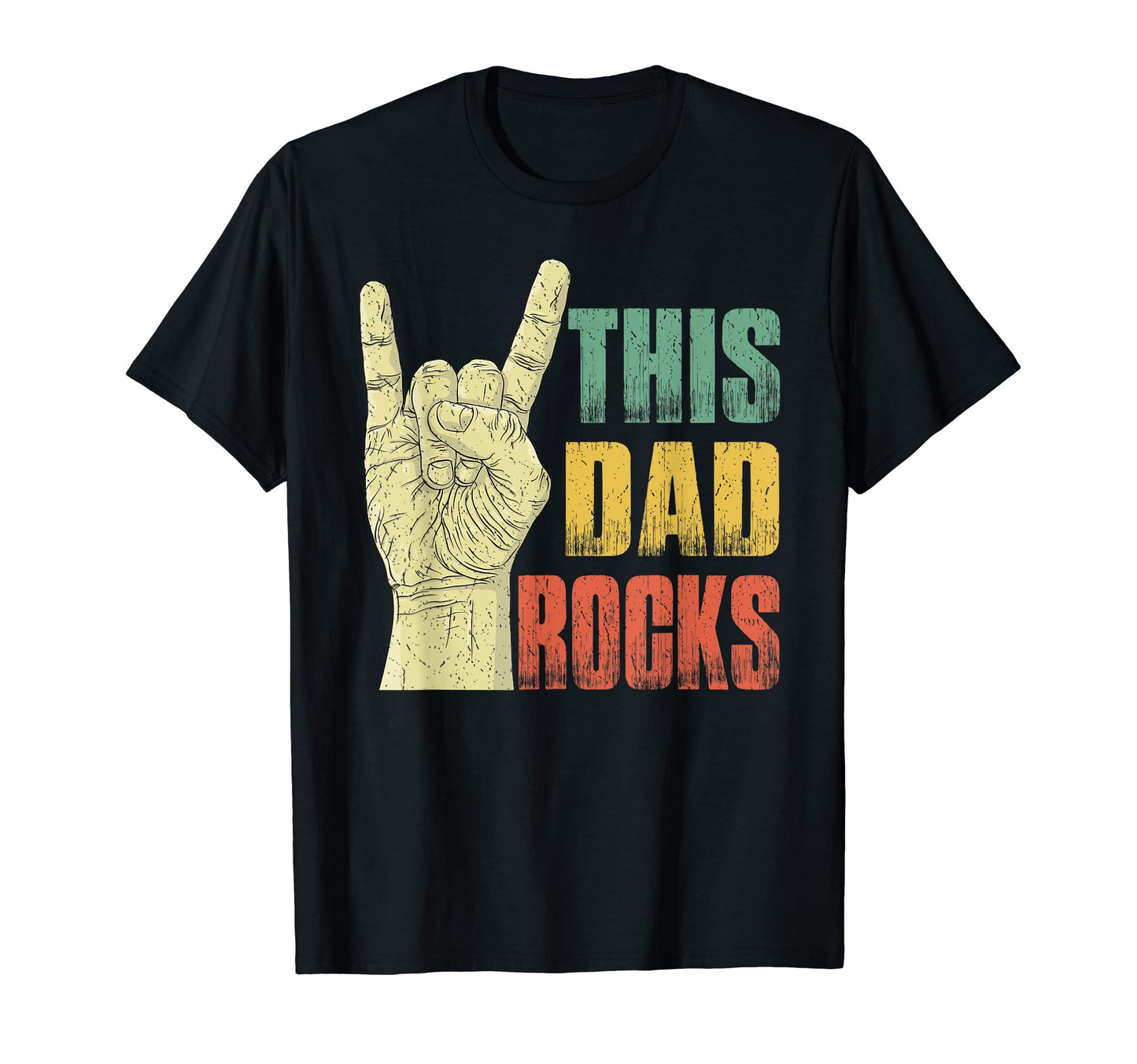 This Dad Rocks Musician Fathers Day T-Shirt - Streetwear Style Men Women - T-Shirt, Sweatshirt, Hoodie
