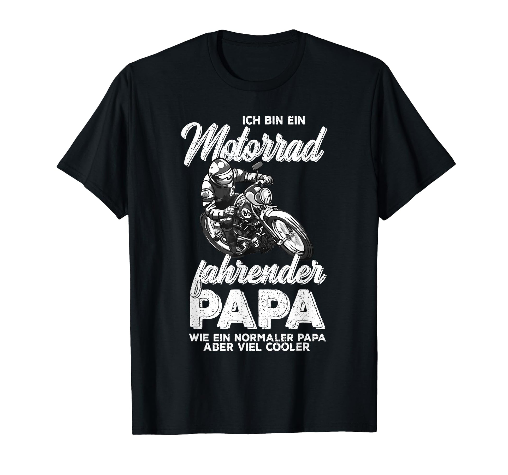Biker Dad Motorcycle Father Fathers T-Shirt - Aesthetic Graphic for Adults - T-Shirt, Sweatshirt, Hoodie