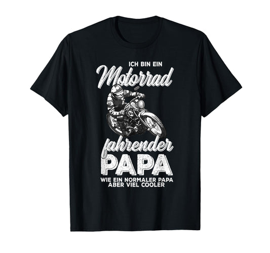 Biker Dad Motorcycle Father Fathers T-Shirt - Aesthetic Graphic for Adults - T-Shirt, Sweatshirt, Hoodie