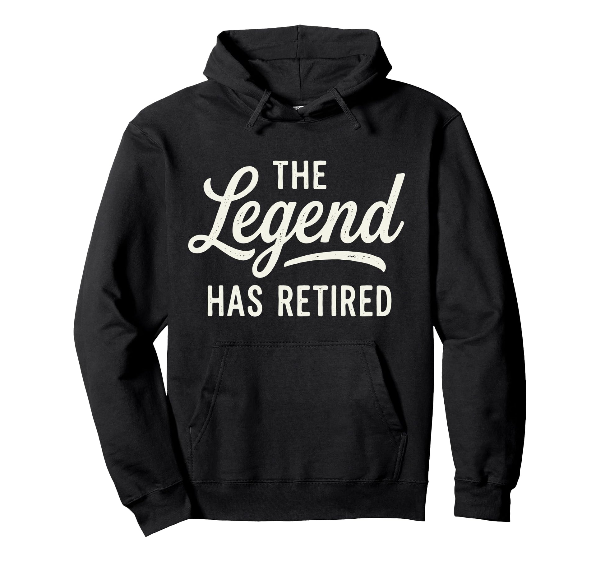 Legend Has Retired Retirement Party Hoodie - Minimalist Print Men Women - T-Shirt, Sweatshirt, Hoodie