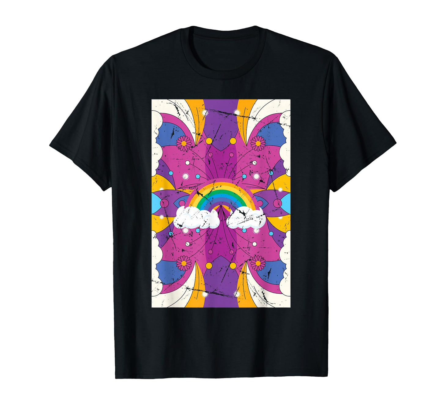 Rainbow Indie Aesthetic Pop Art T-Shirt - Aesthetic Graphic for Adults - T-Shirt, Sweatshirt, Hoodie