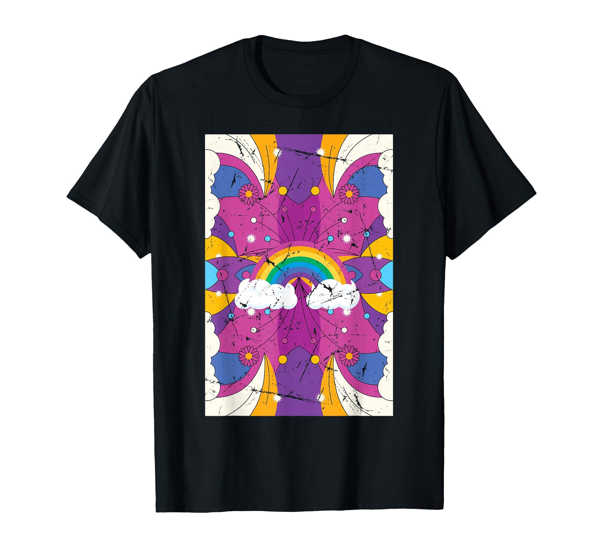 Rainbow Indie Aesthetic Pop Art T-Shirt - Aesthetic Graphic for Adults - T-Shirt, Sweatshirt, Hoodie