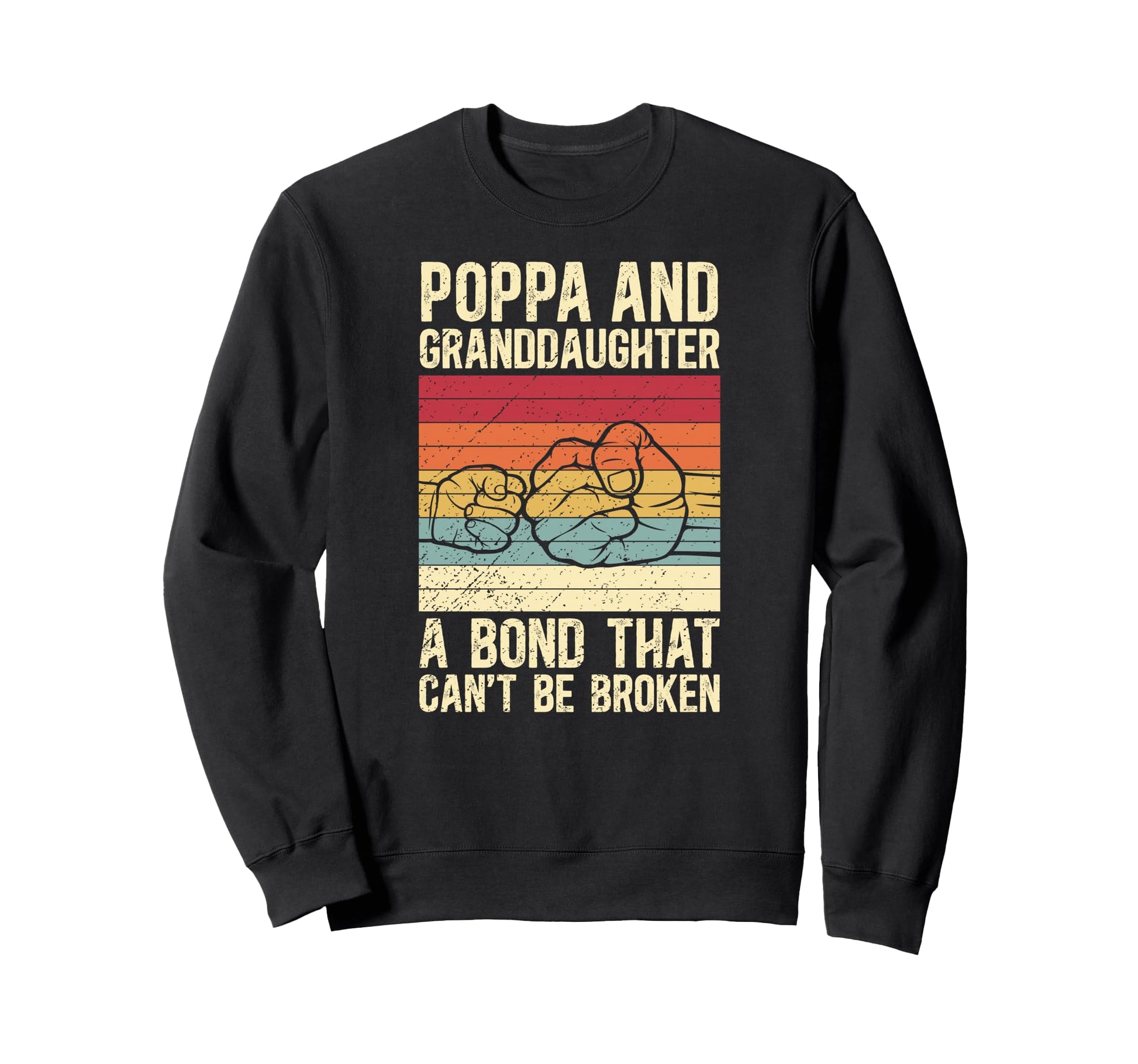 Poppa And Granddaughter Poppa Sweatshirt - Trendy Graphic for Adults - T-Shirt, Sweatshirt, Hoodie