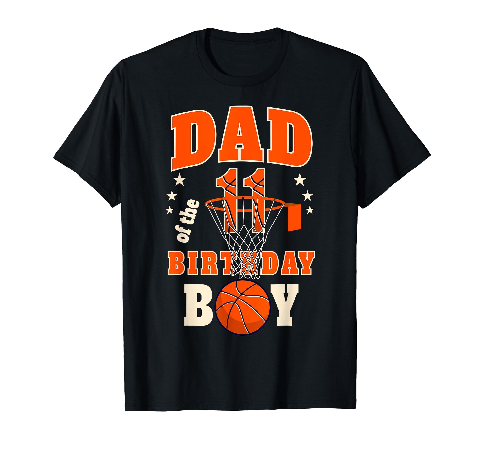 Dad 11Th Birthday Basketball Theme T-Shirt - Fun Novelty Design for Adults - T-Shirt, Sweatshirt, Hoodie