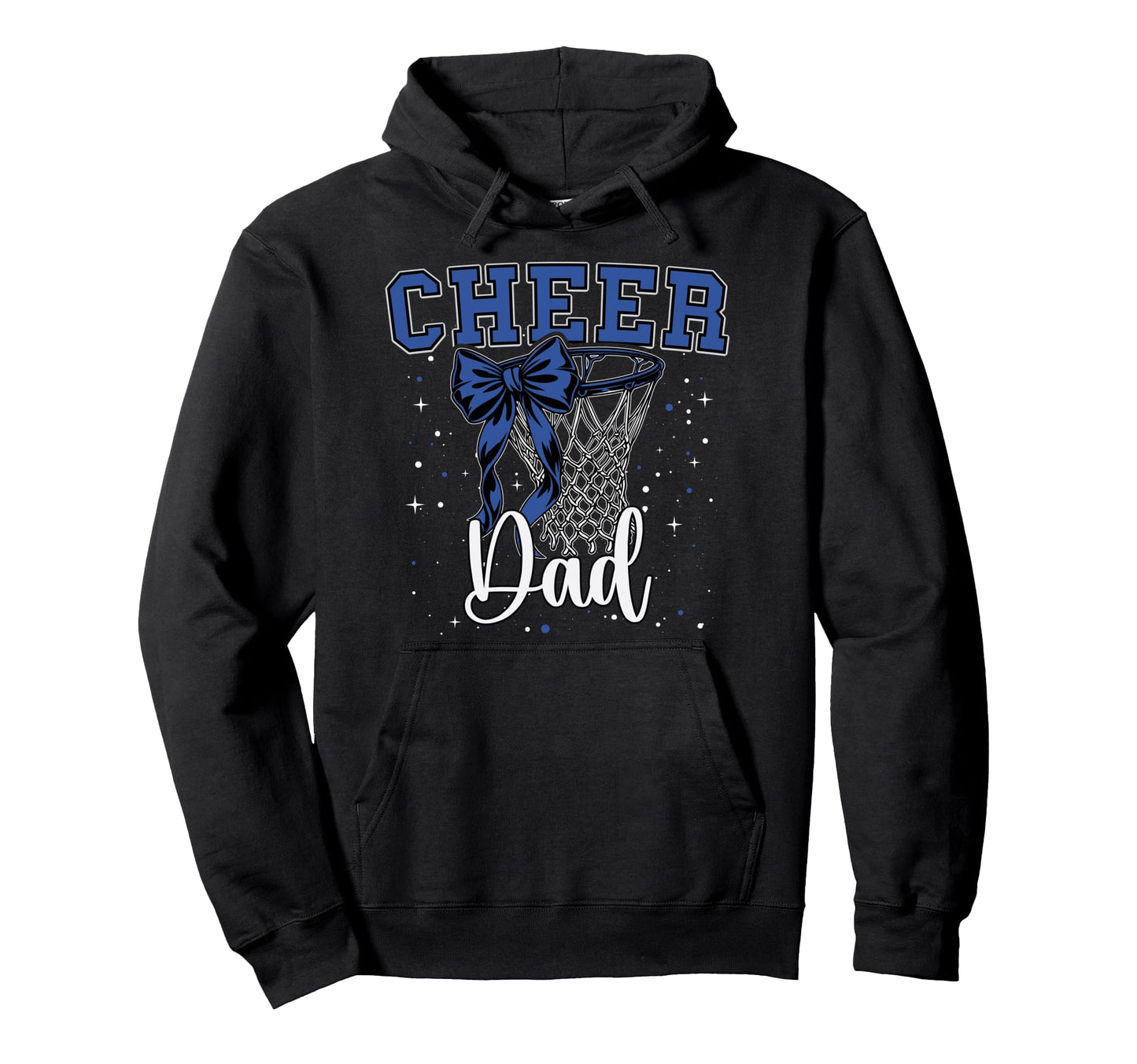 Cheer Dad Papa Bow Sport Basketball Hoodie - Aesthetic Graphic Men Women - T-Shirt, Sweatshirt, Hoodie