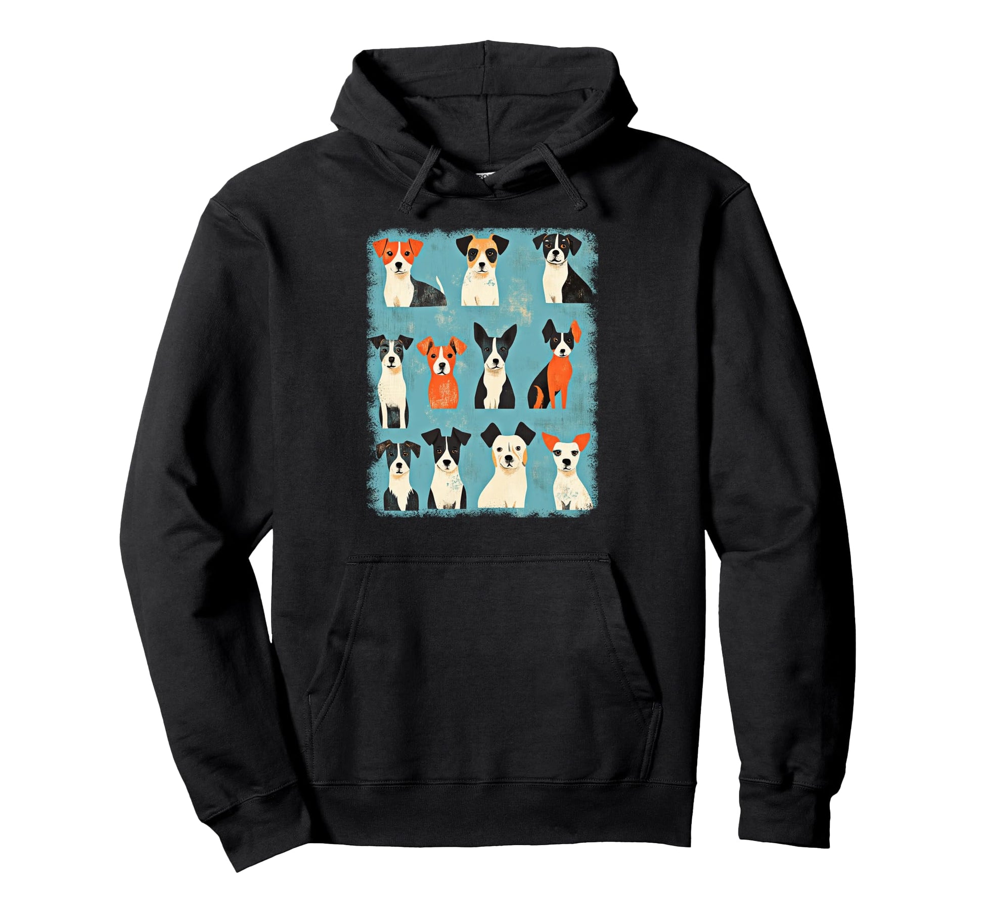 Mid Century Modern Dogs 50S 60S Hoodie - Casual Everyday Wear Unisex - T-Shirt, Sweatshirt, Hoodie