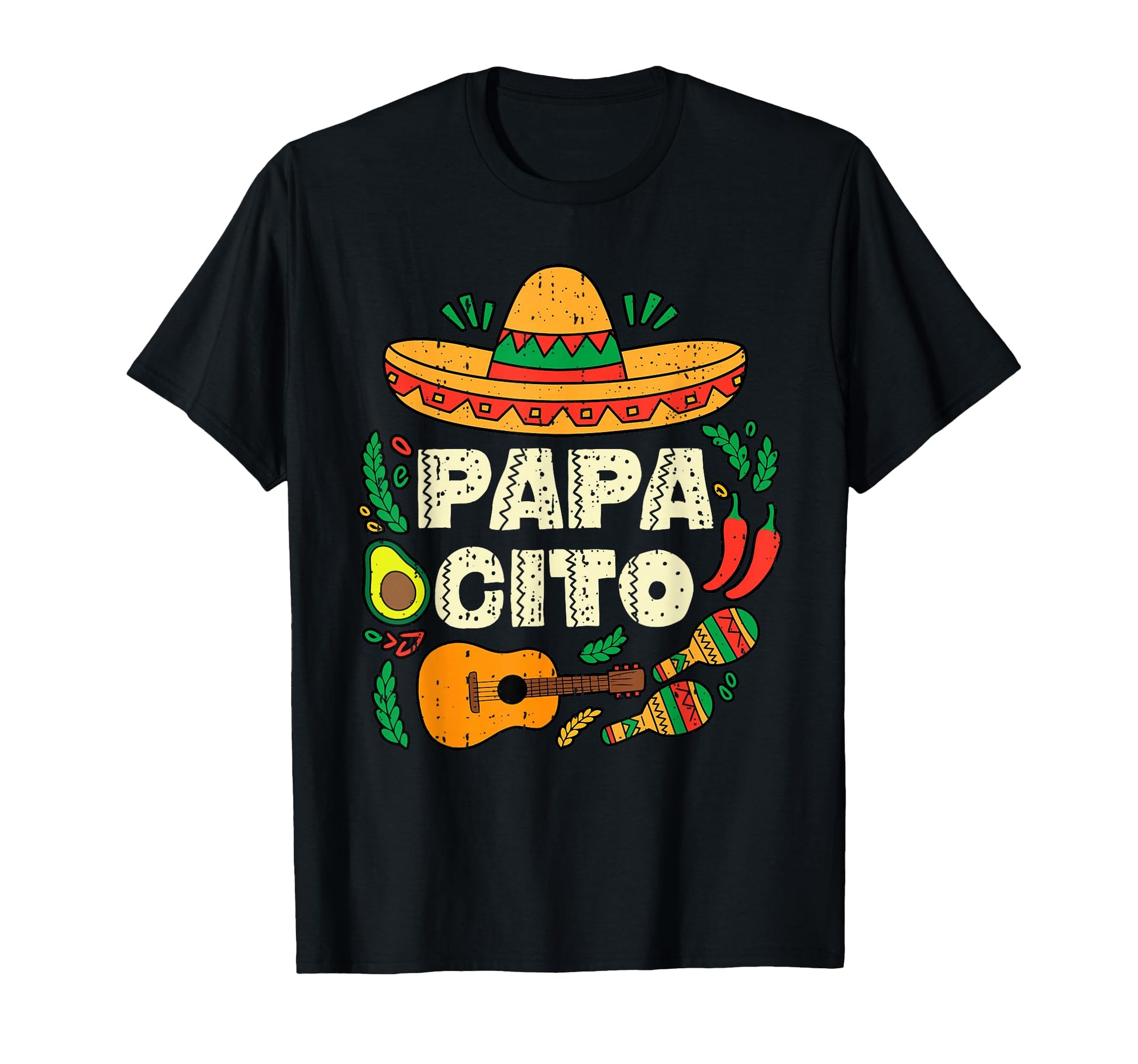 Papacito Family Sombrero Cinco De Mayo T-Shirt - Custom Art Print Unisex - T-Shirt, Sweatshirt, Hoodie