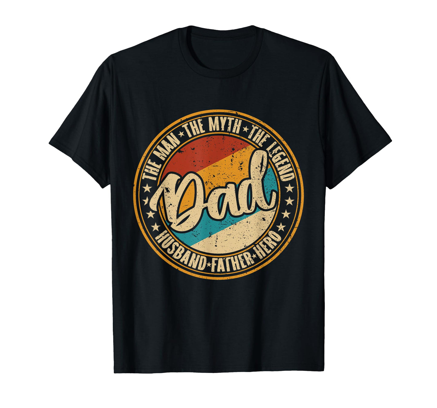 Mens Dad Myth Legend Hero Husband T-Shirt - Custom Art Print Unisex - T-Shirt, Sweatshirt, Hoodie