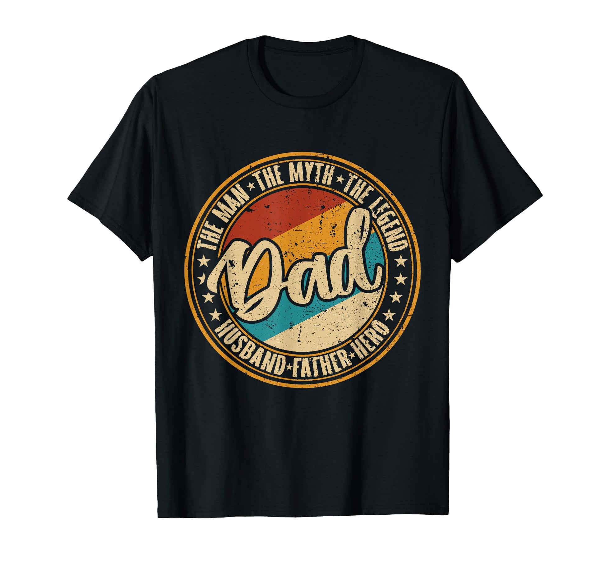Mens Dad Myth Legend Hero Husband T-Shirt - Custom Art Print Unisex - T-Shirt, Sweatshirt, Hoodie