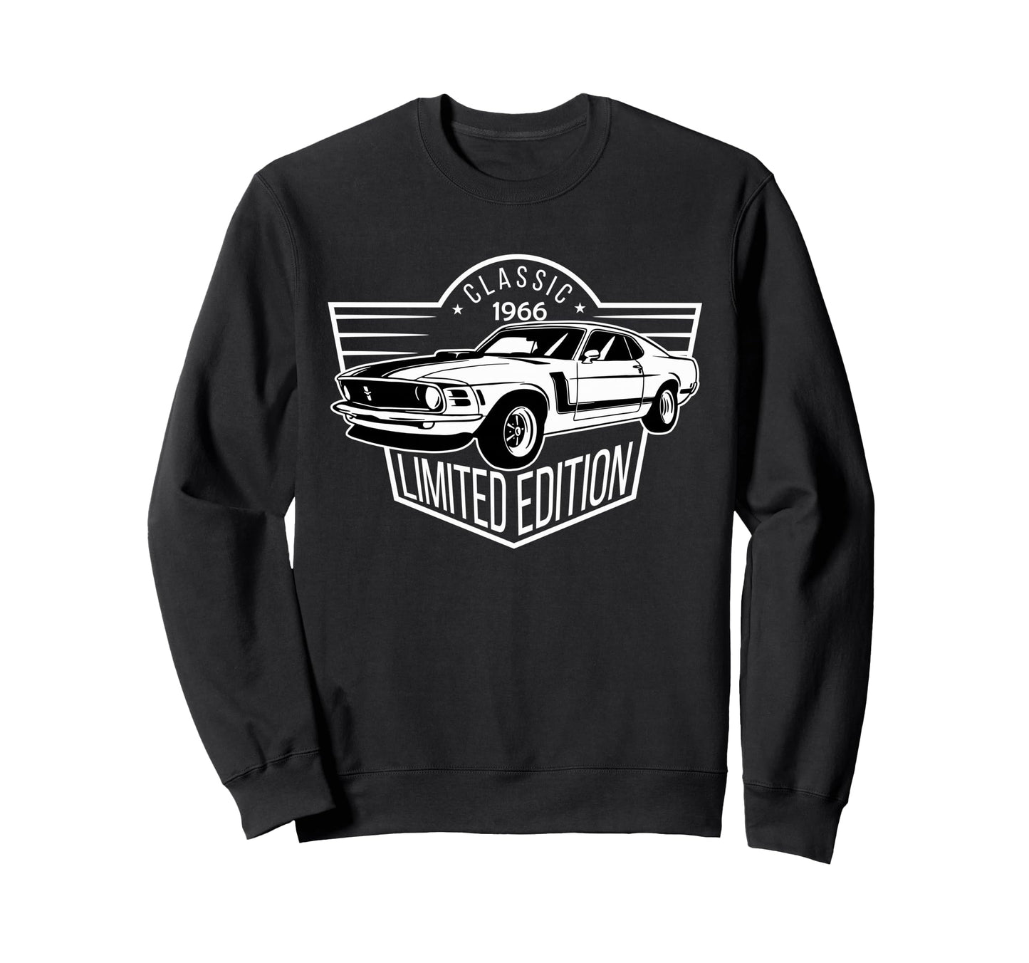 1966 Dad Birthday Legend Car Sweatshirt - Trendy Graphic Men Women - T-Shirt, Sweatshirt, Hoodie