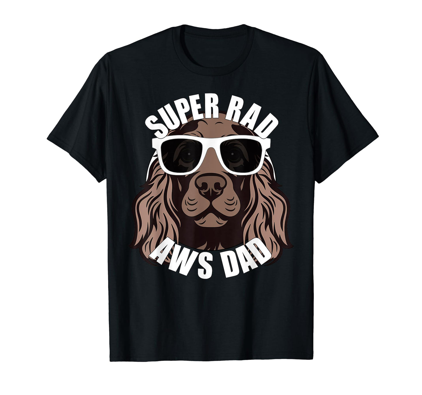 American Water Spaniel Dad Puppy Dog T-Shirt - Graphic Print Men Women - T-Shirt, Sweatshirt, Hoodie