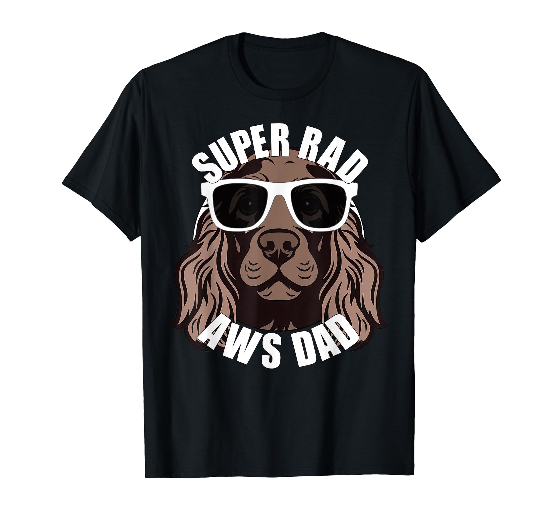 American Water Spaniel Dad Puppy Dog T-Shirt - Graphic Print Men Women - T-Shirt, Sweatshirt, Hoodie