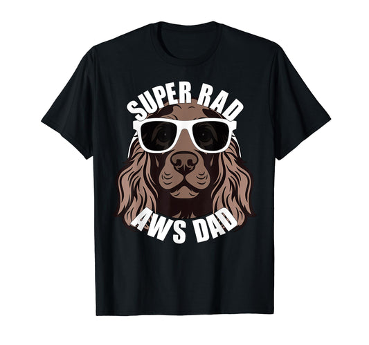 American Water Spaniel Dad Puppy Dog T-Shirt - Graphic Print Men Women - T-Shirt, Sweatshirt, Hoodie