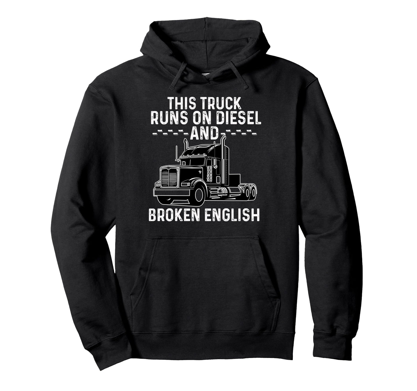 Truck Driver Art Dad Grandpa Trucking Hoodie - Minimalist Print Men Women - T-Shirt, Sweatshirt, Hoodie