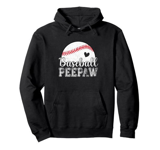 Baseball Peepaw Gifts Fathers Day Hoodie - Novelty Apparel for Adults - T-Shirt, Sweatshirt, Hoodie