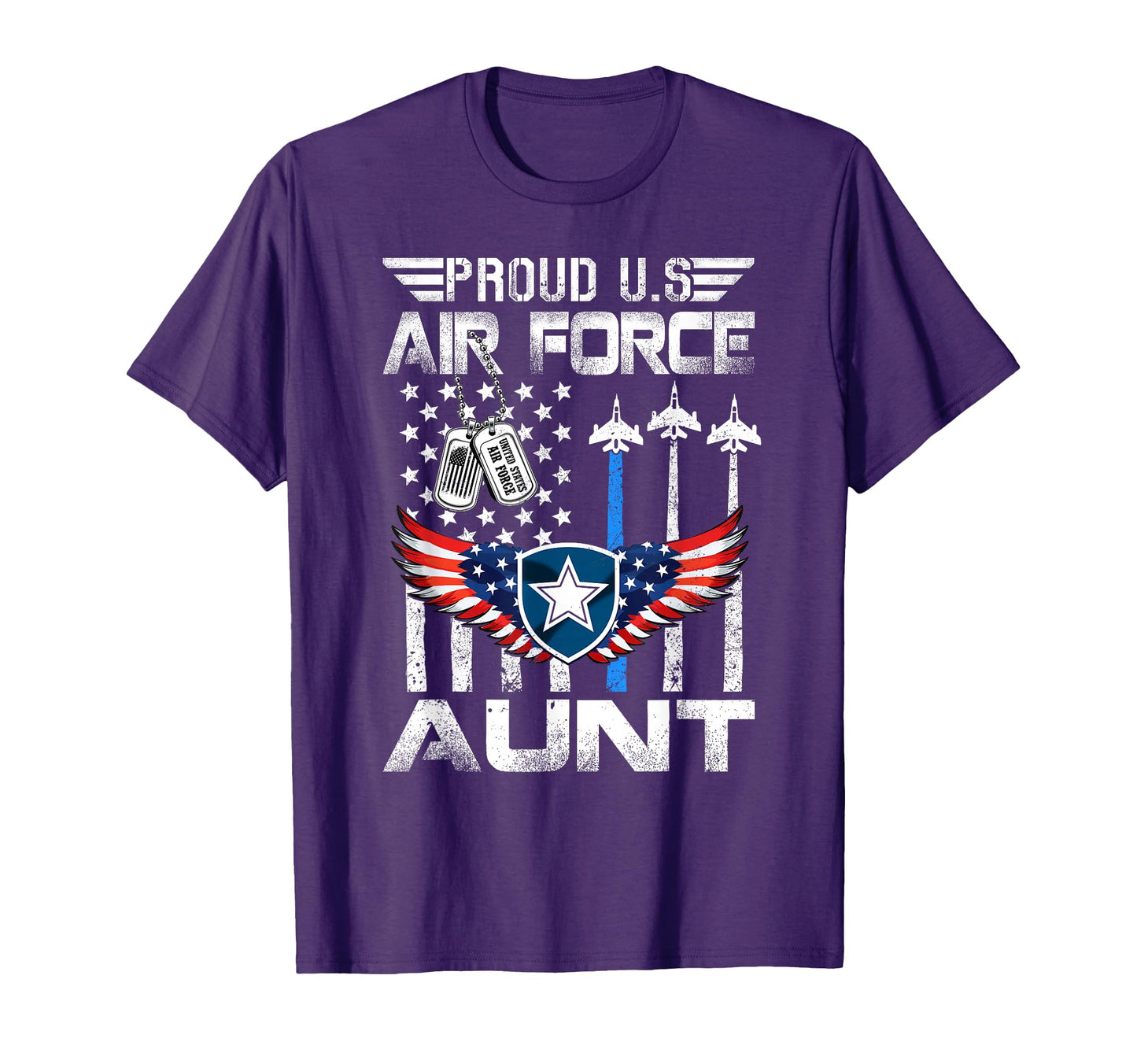 Proud Us Air Force Aunt Flag Air Force T-Shirt - Unique Graphic for Adults - T-Shirt, Sweatshirt, Hoodie