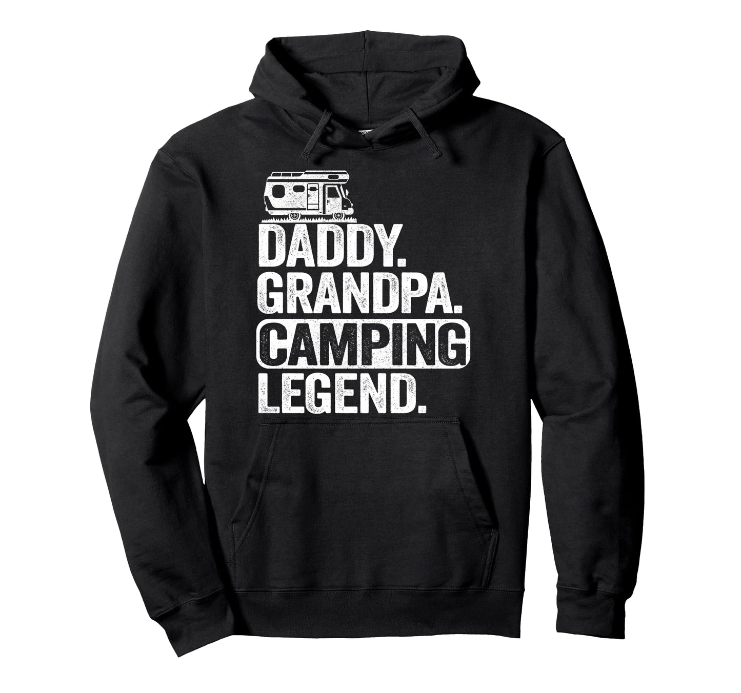 Daddy Grandpa Camping Legend Rv Captain Hoodie - Trendy Graphic Men Women - T-Shirt, Sweatshirt, Hoodie